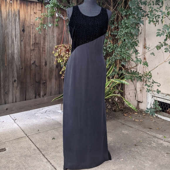 Vintage Dresses & Skirts - 90s VTG Maxi Prom Dress